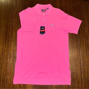 Chaps Polo Shirt - Men's L-T Peony / Pink